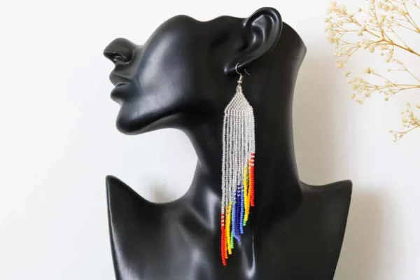 FATIMA African Beaded Earrings