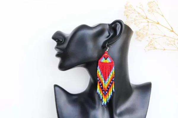 HANIFA African Beaded Earrings