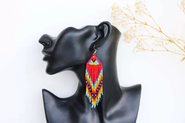 HANIFA African Beaded Earrings