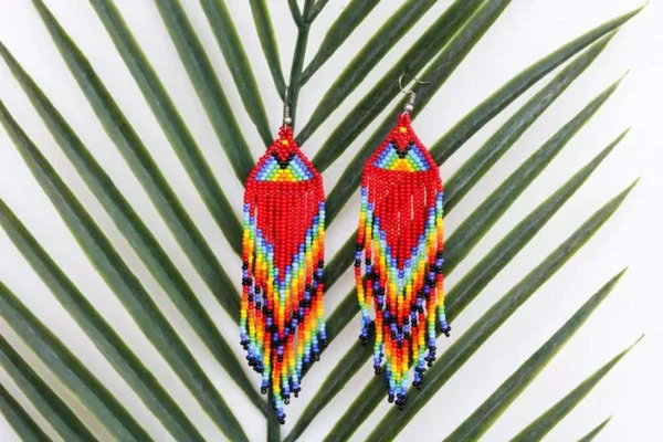 HANIFA African Beaded Earrings