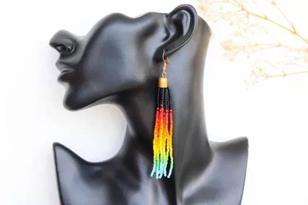 HUSUSA African Beaded Earrings