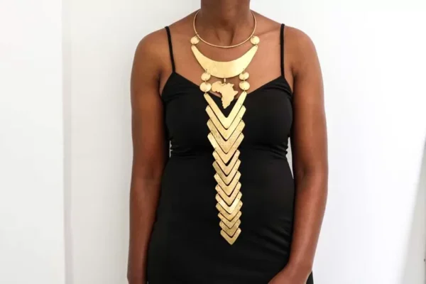 DENA African brass necklace