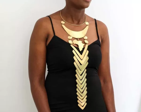 DENA African brass necklace