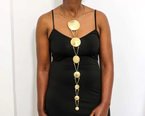 DONA African brass necklace