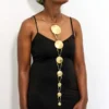 DONA African brass necklace