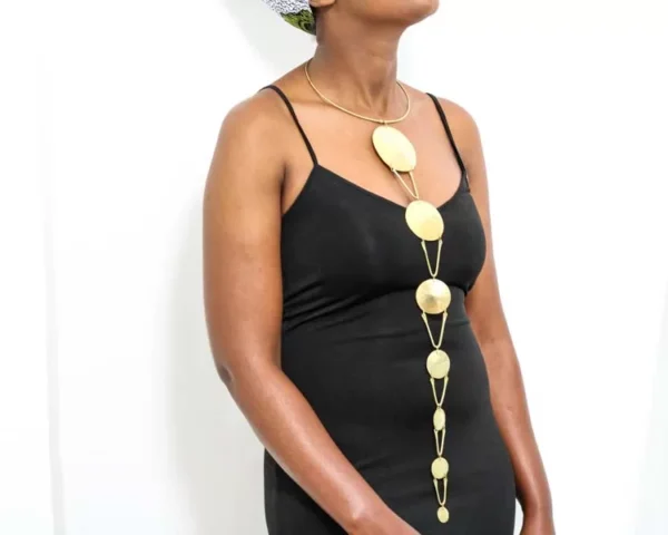 DONA African brass necklace