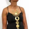 DOSHI African brass necklace
