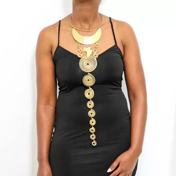 DAFI African brass necklace