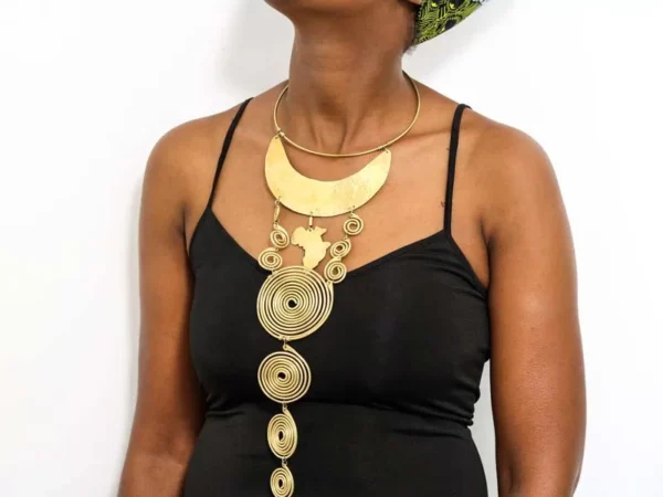DAFI African brass necklace