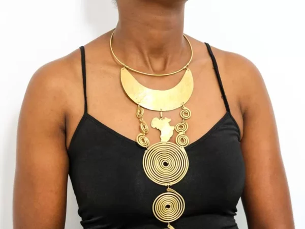 DAFI African brass necklace