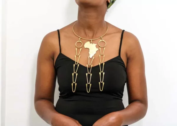 FEYE African brass necklace
