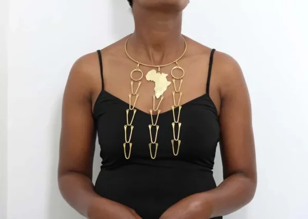 FEYE African brass necklace
