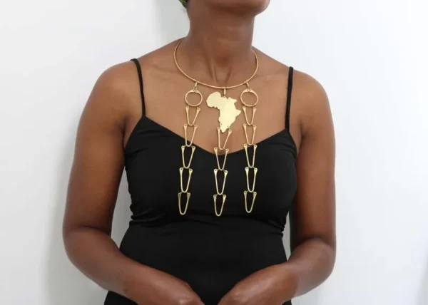FEYE African brass necklace