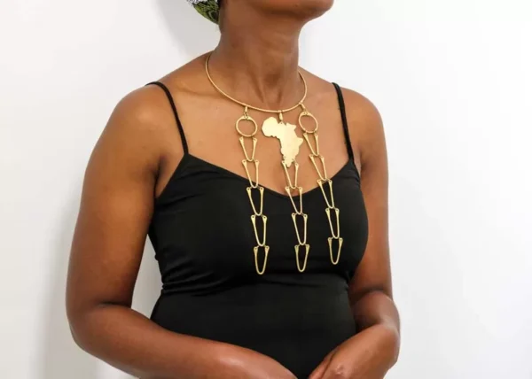 FEYE African brass necklace