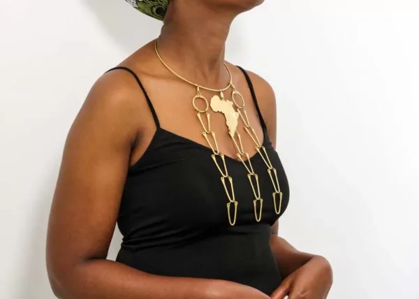 FEYE African brass necklace