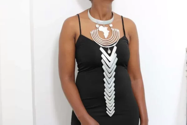 FARISA African aluminum necklace