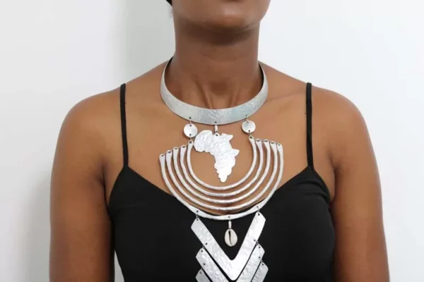 FARISA African aluminum necklace