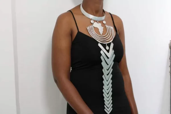 FARISA African aluminum necklace