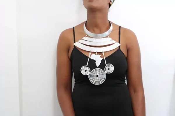 FAMU African aluminum necklace