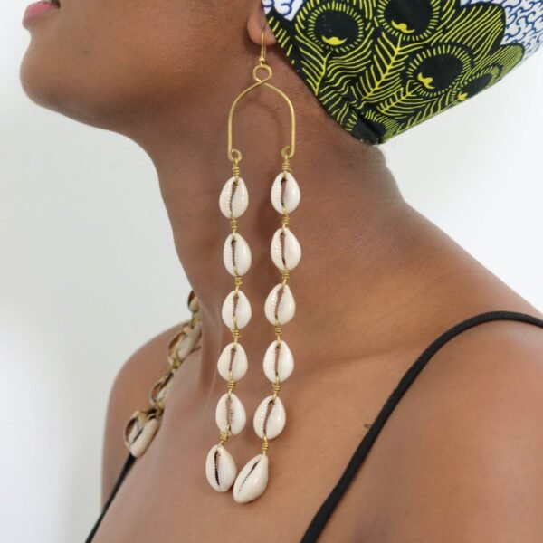 MUSINGA African Cowrie earrings
