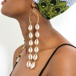 MUSINGA African Cowrie earrings