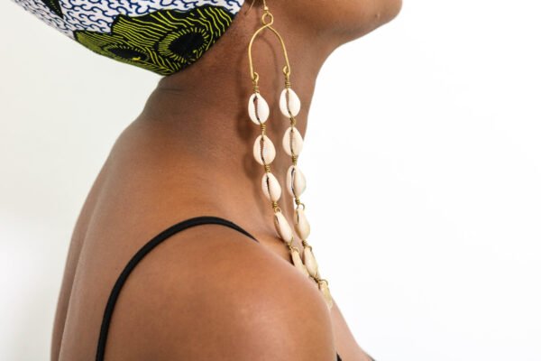 MUSINGA African Cowrie earrings
