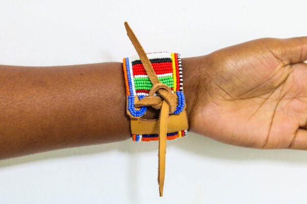 MASATI Leather Beaded Bracelet