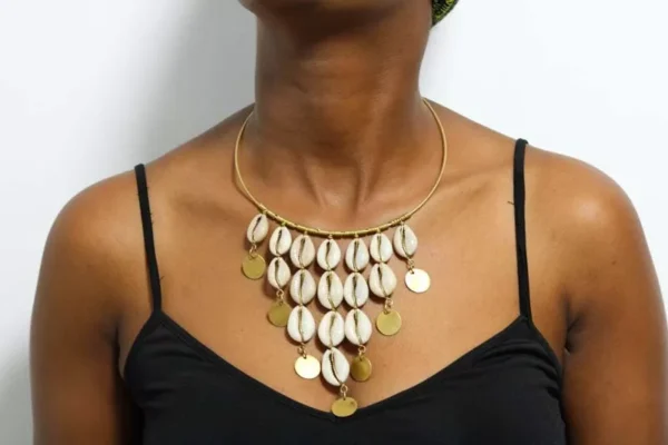 ZITO African brass choker necklace