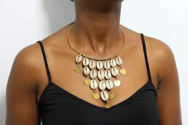 ZITO African brass choker necklace