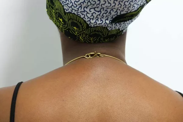 ZITO African brass choker necklace