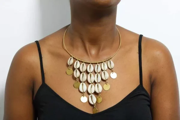 ZITO African brass choker necklace
