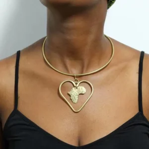 FUJO African brass necklace
