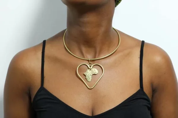 FUJO African brass necklace