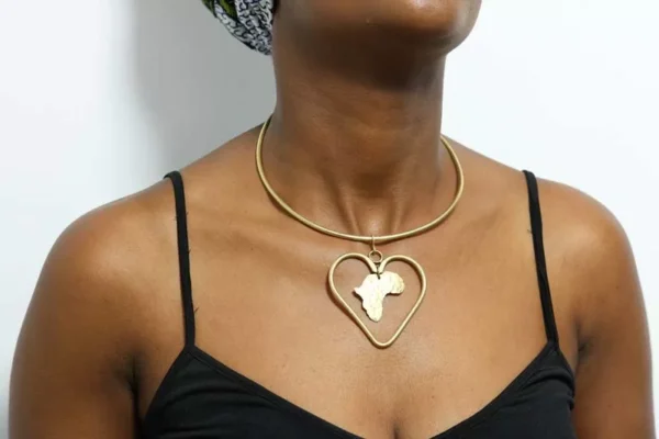FUJO African brass necklace
