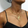 FUJO African brass necklace