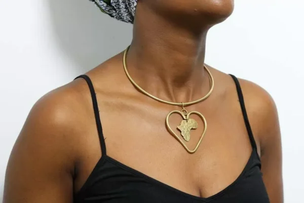 FUJO African brass necklace