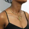FUJO African brass necklace