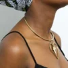 FUJO African brass necklace