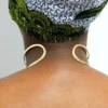 FARIJI African brass choker necklace
