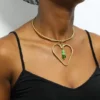DESTI African brass choker necklace