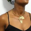 FANA African brass choker necklace