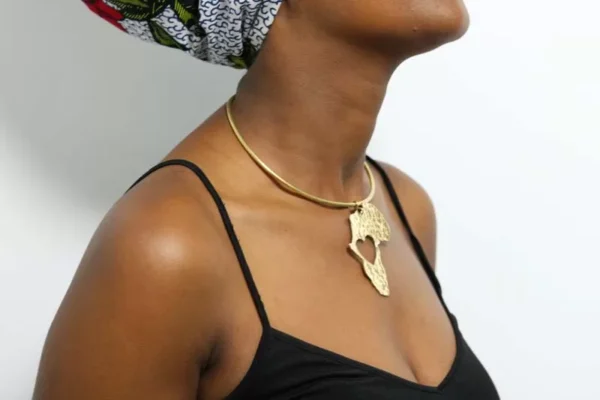 FANA African brass choker necklace