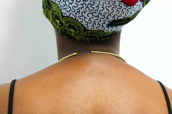 FANA African brass choker necklace