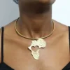 FANA African brass choker necklace