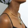 FREDA African brass choker necklace