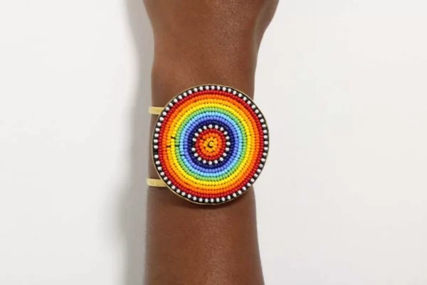 HOBO Beaded Brass Bracelet