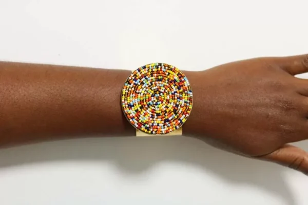 KEMI Beaded Brass Bracelet