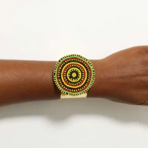 HASA Beaded Brass Bracelet