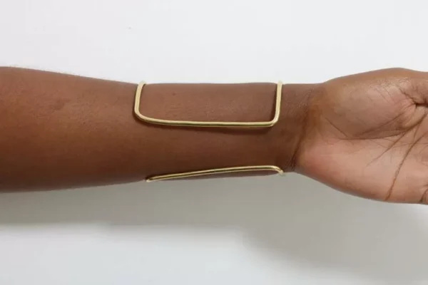 GEDA Beaded Brass Bracelet