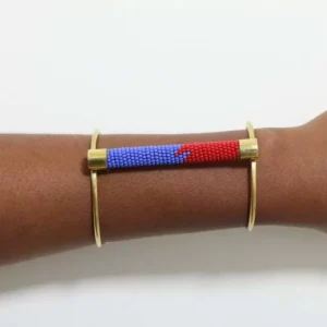 HURU Beaded Brass Bracelet